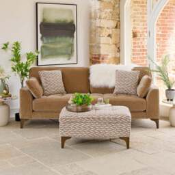 Hartpury 3 Seater Sofa in Taupe - thumbnail 1