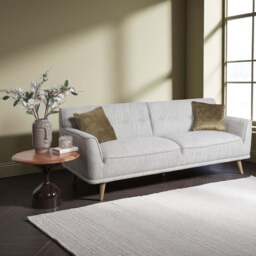 Derwent 3 Seater Sofa in Light Grey - thumbnail 2