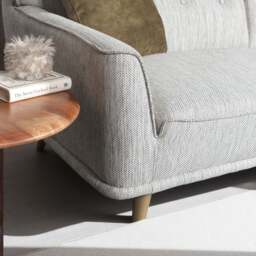 Derwent 3 Seater Sofa in Light Grey - thumbnail 3