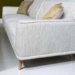 Derwent 3 Seater Sofa in Light Grey - thumbnail 4