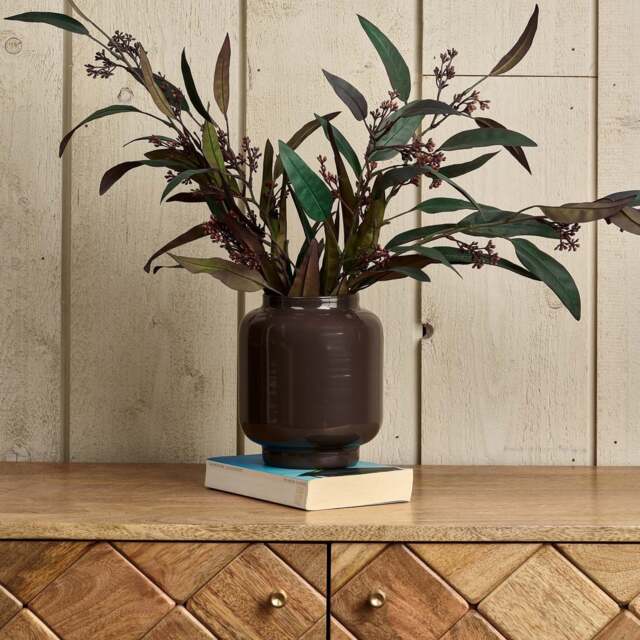 Glass Base Vase in Carbon - Large - image 1