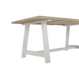 Tetbury Trestle Dining Table in Painted / Oak - thumbnail 5