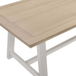 Tetbury Trestle Dining Table in Painted / Oak - thumbnail 4