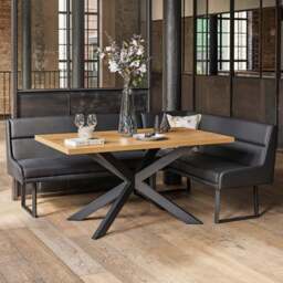 Jupiter Smoked Oak Dining Table 150cm - thumbnail 5