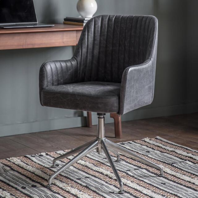 Curie Swivel Chair Antique Ebony - image 1