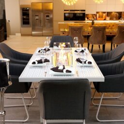 Santorini Garden Dining Table & Chair Set - thumbnail 1