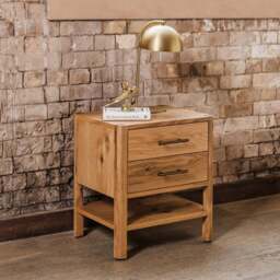 Maitland 2 Drawer Bedside Chest - thumbnail 2