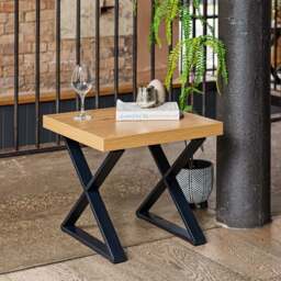 Jupiter Smoked Oak Lamp Table - thumbnail 2