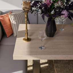 Neptune 180cm Dining Table with RHF Corner Bench - Misty - thumbnail 6