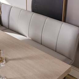 Neptune 180cm Dining Table with RHF Corner Bench - Misty - thumbnail 3