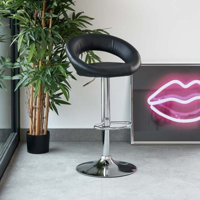 Plump Bar Stool in Black - image 1