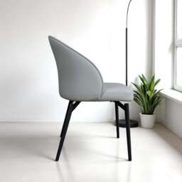 Jupiter 180cm - Faux Concrete - Dining Table & LHF Corner Bench with 2 Dining Chairs in Light Grey - thumbnail 6