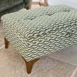 Hartpury Storage Ottoman in Green Maze - thumbnail 6