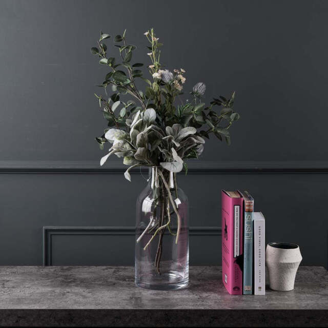Bottle Neck Glass Vase - Small