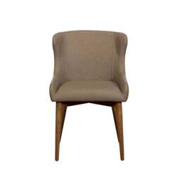 Lucca Dining Chair Dark Oak Leg - Taupe - thumbnail 3