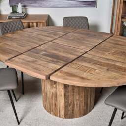 Perth 135-185 Round Extending Dining Table - thumbnail 5