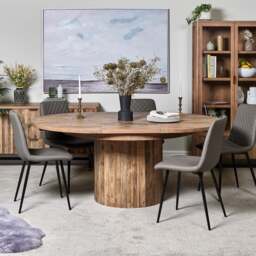 Perth 135-185 Round Extending Dining Table - thumbnail 2