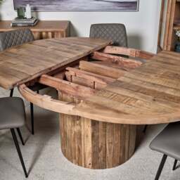 Perth 135-185 Round Extending Dining Table - thumbnail 6