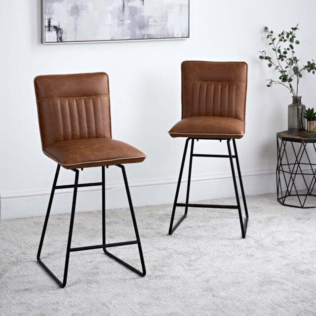 Hardy Bar Stool - Tan (Set of 2) - image 1