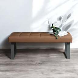 Rubix Low Bench in Tan - thumbnail 2