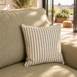 Eastbourne 2 Seater Sofa in Olive with Olive Stripe Cushions - thumbnail 6