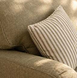 Eastbourne 2 Seater Sofa in Olive with Olive Stripe Cushions - thumbnail 4