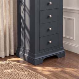 Provence 5 Drawer Chest in Black - thumbnail 5