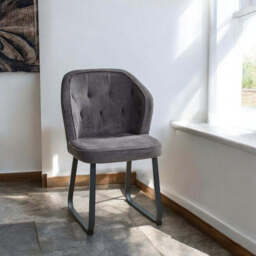Frampton Anthracite Dining Chair - thumbnail 1