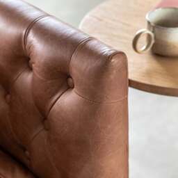 Dalton Sofa Antique Brown Leather - thumbnail 3
