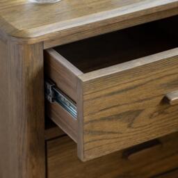 Camden 2 Drawer Bedside Walnut - thumbnail 3