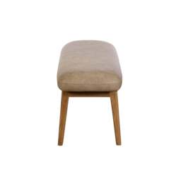 Lucca Low Bench Dark Oak Leg  - Taupe - thumbnail 3