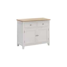 Tetbury 2 Door 2 Drawer Sideboard in Painted / Oak - thumbnail 3