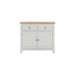 Tetbury 2 Door 2 Drawer Sideboard in Painted / Oak - thumbnail 2