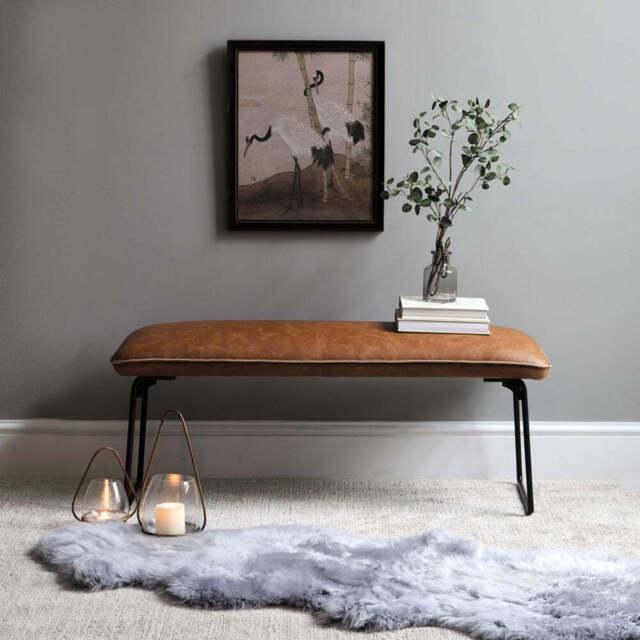 Hardy Low Dining Bench - Tan - image 1