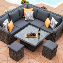 Miami Petite Corner Dining Set - thumbnail 1