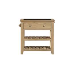 Bibury Small Kitchen Island in Natural Oak - thumbnail 2