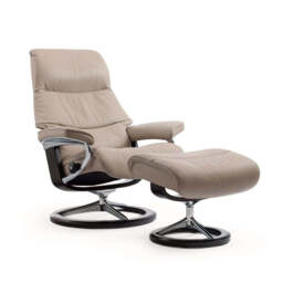Stressless View Recliner With Signature Base & Footstool - thumbnail 4
