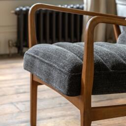 Datsun Armchair Charcoal Boucle - thumbnail 3