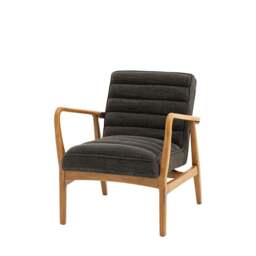 Datsun Armchair Charcoal Boucle - thumbnail 5