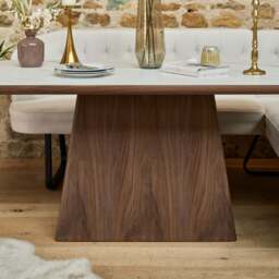 Sutton 160cm Dining Table in Walnut - thumbnail 6