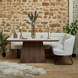 Sutton 160cm Dining Table in Walnut - thumbnail 1