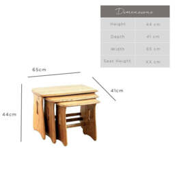 Ercol 1159 Windsor Nest of Tables - thumbnail 2