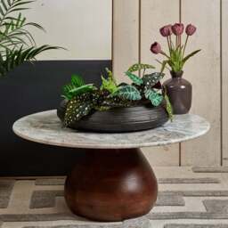 Metal Bowl Tray in Matt Black Finish - Medium - thumbnail 2