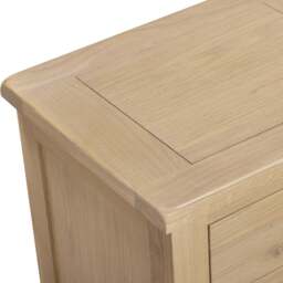 Tetbury Bedside 3 Drawers in Natural Oak - thumbnail 4