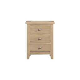 Tetbury Bedside 3 Drawers in Natural Oak - thumbnail 2
