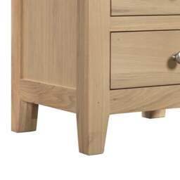 Tetbury Bedside 3 Drawers in Natural Oak - thumbnail 5
