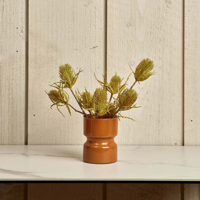 Glass Drum Vase in Passion - Small - image 1