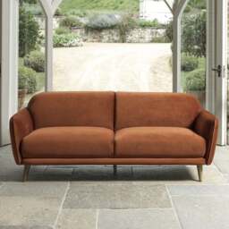 Tamar 3 Seater Sofa in Burnt Orange - thumbnail 3