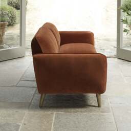 Tamar 3 Seater Sofa in Burnt Orange - thumbnail 4
