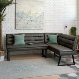 Industrial Corner Bench - Grey - thumbnail 2